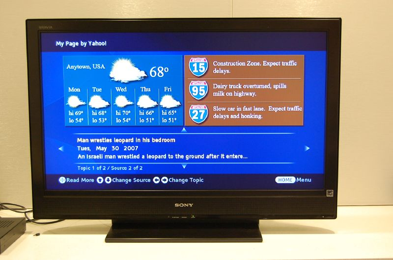 Illustration for article titled Hands On With Sony's Bravia Internet Video Link (Plus Gallery)
